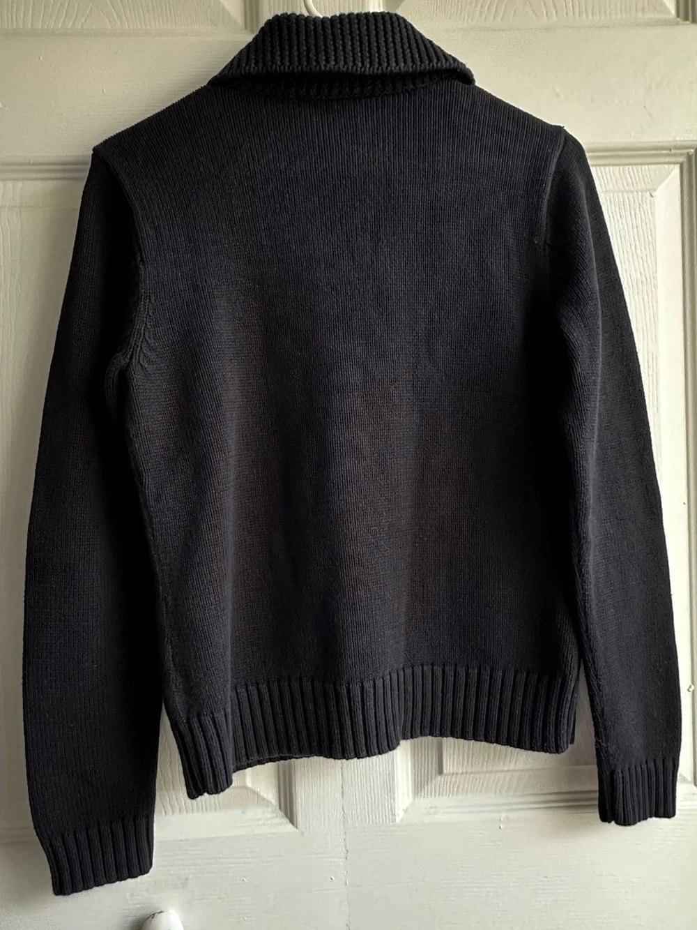 Lauren Ralph Lauren Black Crewneck Toggle Pullover Sweater W/ Clasps Preppy